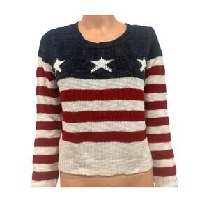 Rebellious One medium stars and stripes flag print sweater SP 3220